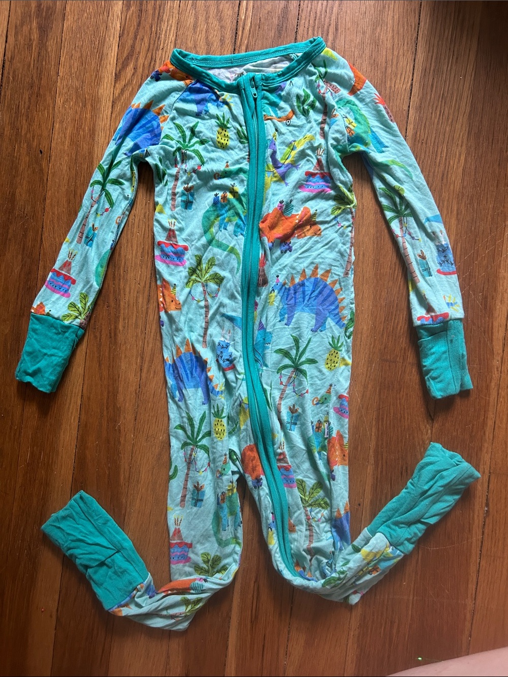 Little Sleepies Prehistoric Party Dinosaur Bamboo Zippy 12-18M